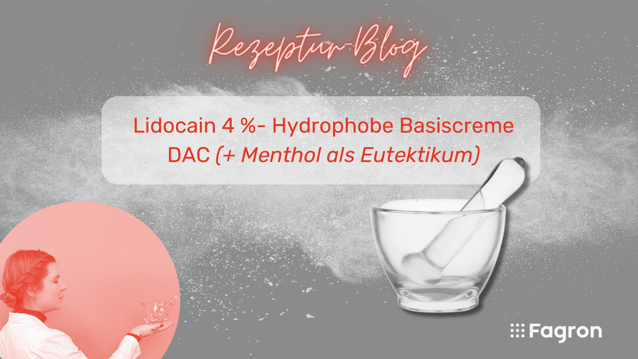 Lidocain 4 % in Hydrophobe Basiscreme DAC mit Menthol als Eutektikum